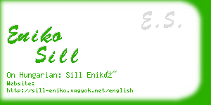 eniko sill business card